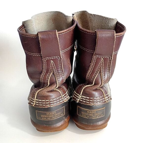 LL Bean Vintage Duck Boots Maine Hunting Shoe Made in USA Women's 5 Waterproof - Picture 5 of 10